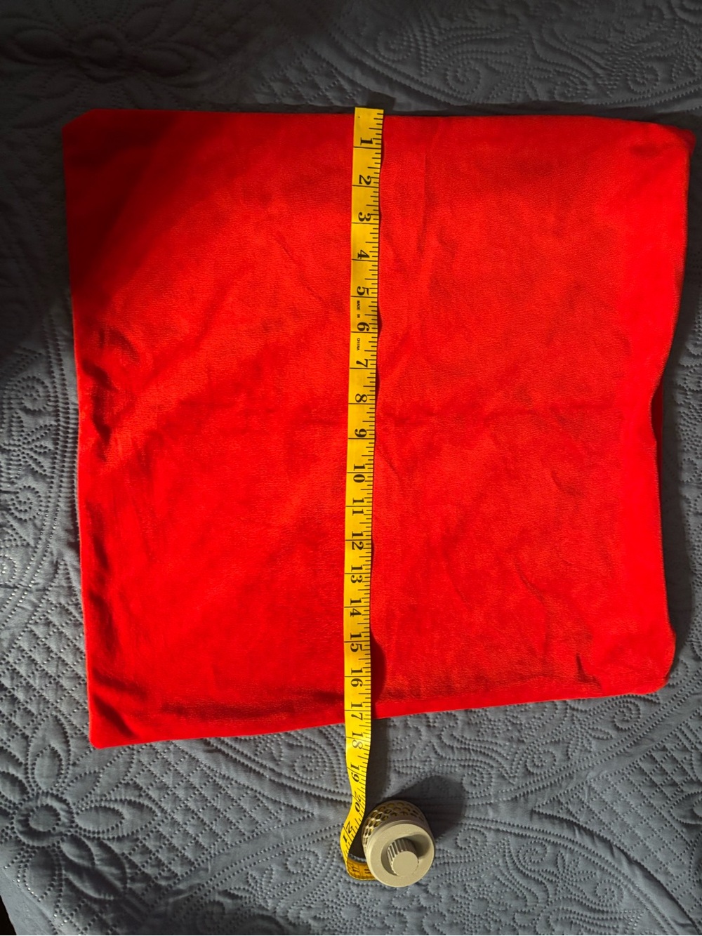 Amazon Red Velvet Pillow Cover - Solid Red Accent